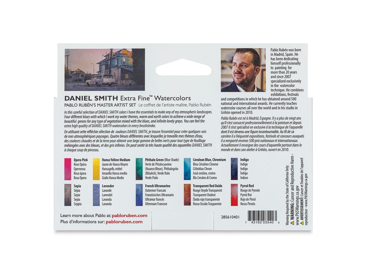 DANIEL SMITH WATERCOLOUR SET PABLO RUBEN'S MASTER ARTIST 10X5ML 3