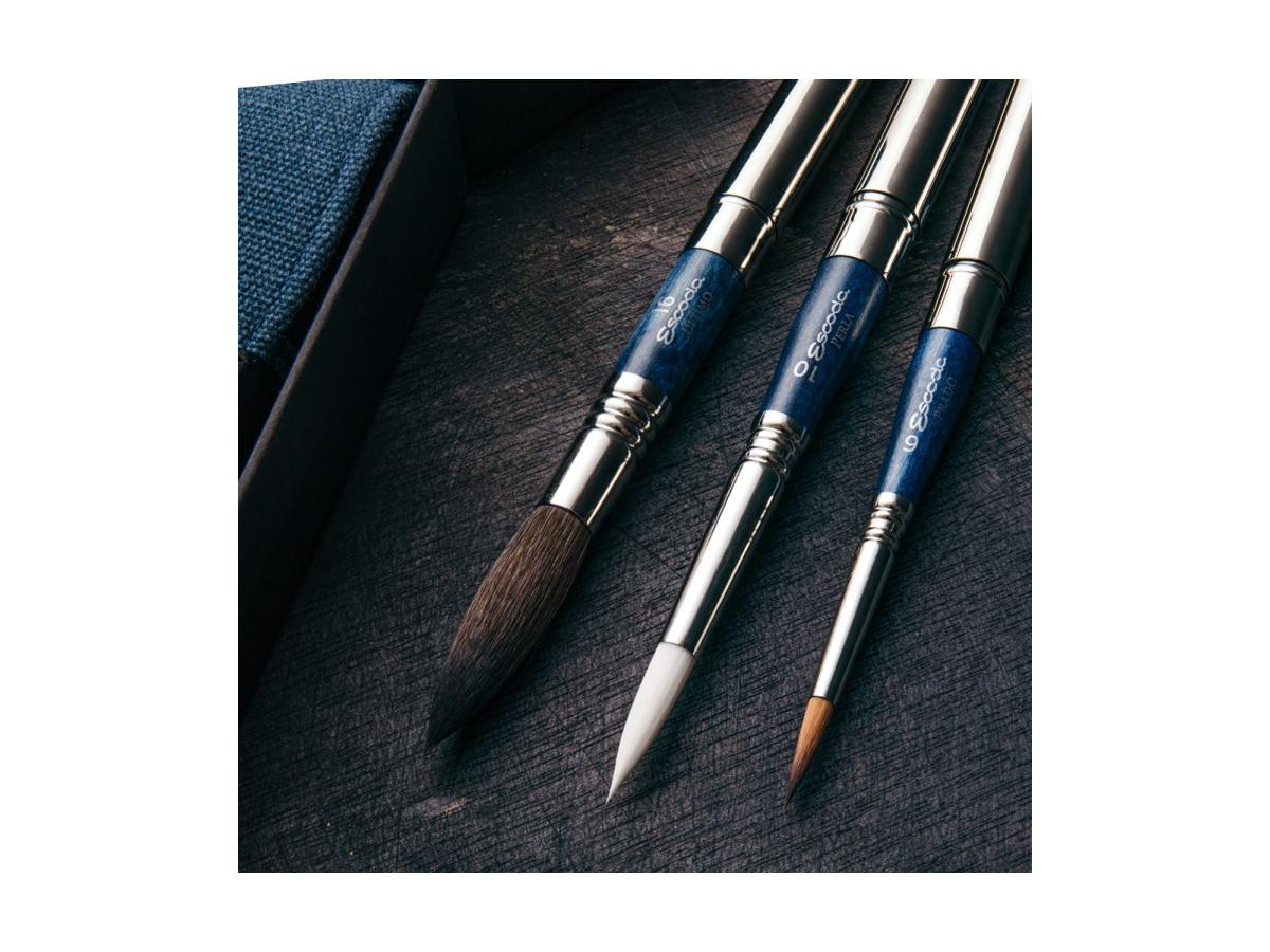 ESCODA AQUARELL REISEPINSEL BLUE SET 1271 3 STÜCK 3
