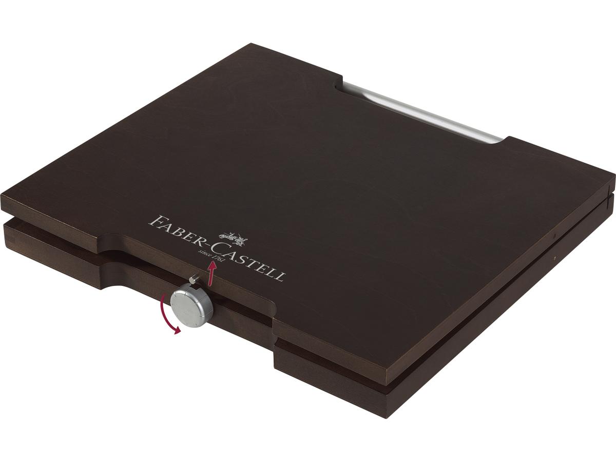 FABER-CASTELL PITT MONOCHROMOS ARTIST SET HOLZ KOFFER FC-112971 2