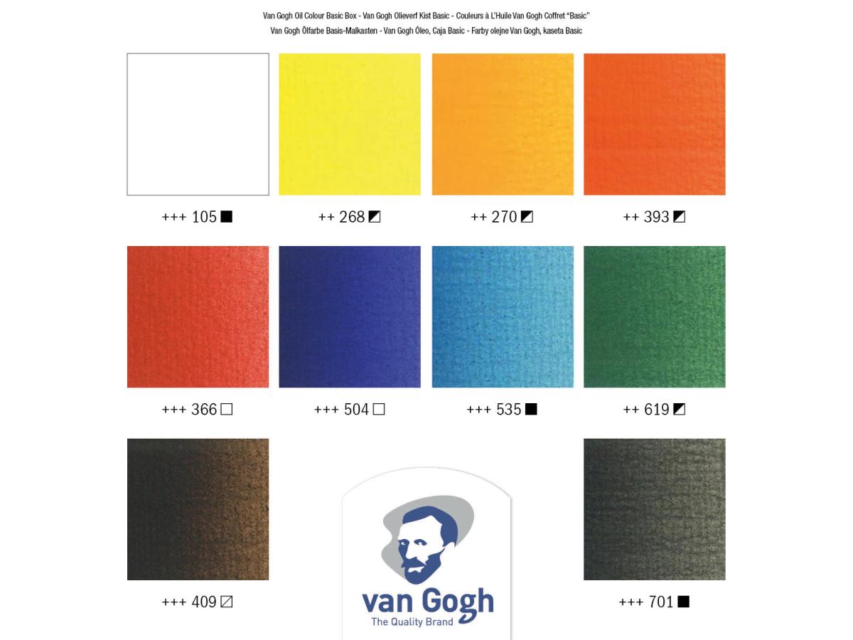VAN GOGH ÖLFARBENKOFFER BASIC MIT 10X40ML TUBEN UND ZUBEHÖR 2