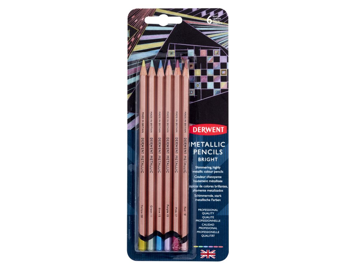 DERWENT METALLIC BRIGHT 6ER FARBSTIFTSET 2