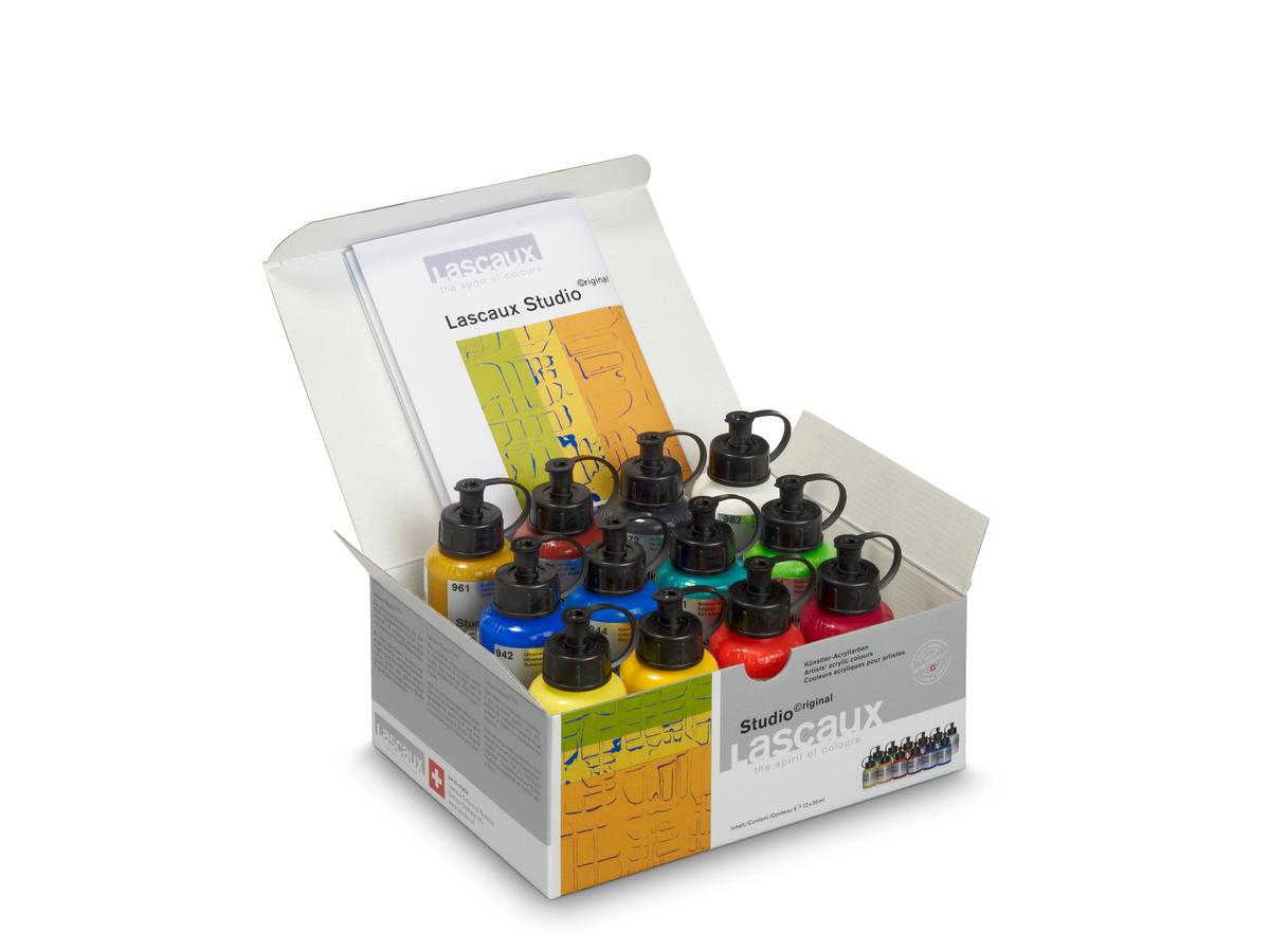 LASCAUX STUDIO ACRYL SET 30ML 12X 2
