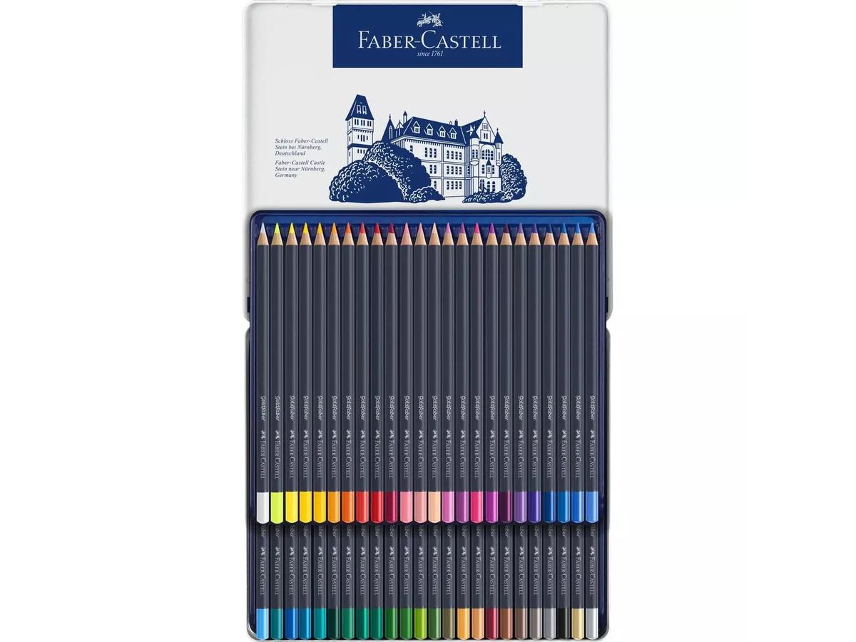 FABER CASTELL GOLDFABER FARBSTIFTE 48ER SET METALLETUI FC-114748 2