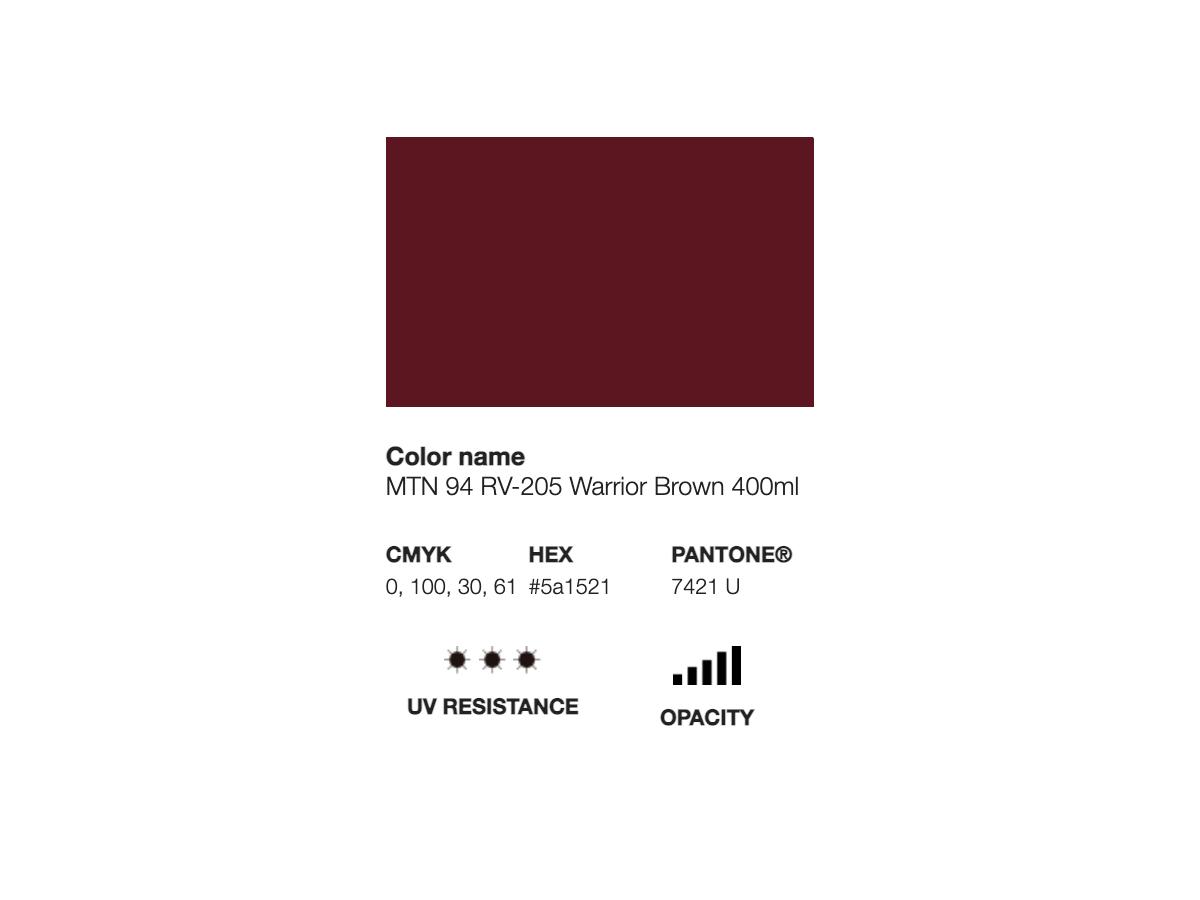 MONTANA 94 400ML RV-205 WARRIOR BROWN 2