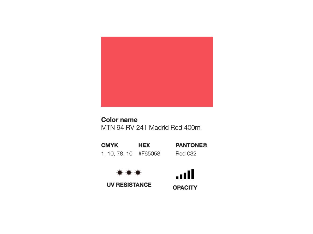 MONTANA 94 400ML RV-241 MADRID RED 2