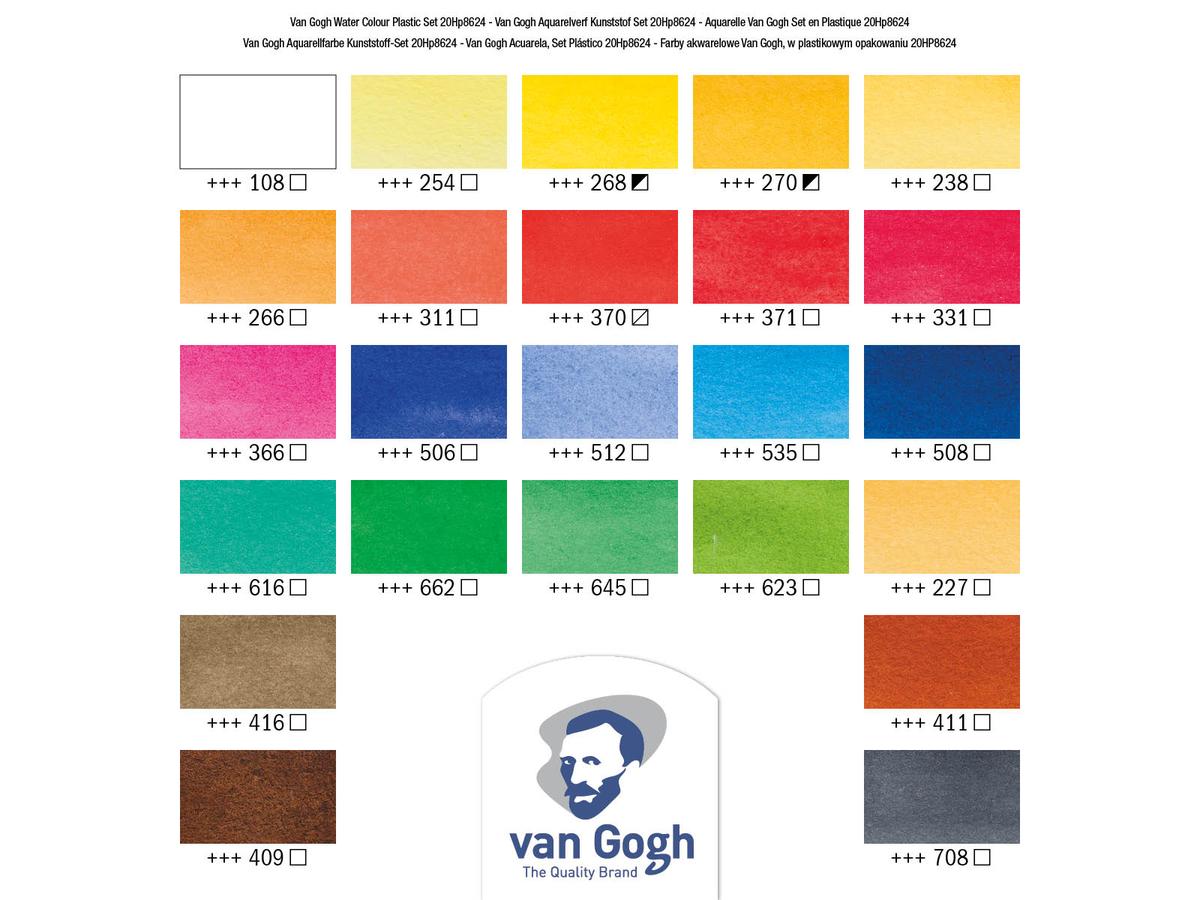 VAN GOGH AQUARELVERF SET 24X1/2NAP 2