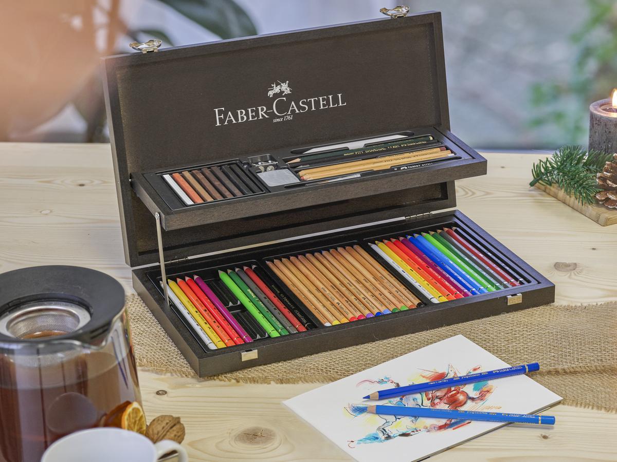 FABER-CASTELL ART & GRAPHIC KOMPENDIUM MAHAGONI-BOX 2