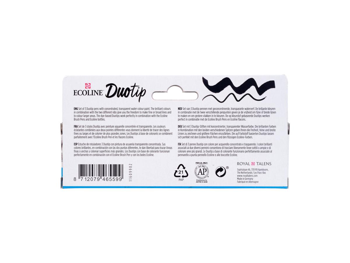 TALENS ECOLINE DUOTIP MARKER SET SCHWARZ UND GRAU 3 STÜCK 5