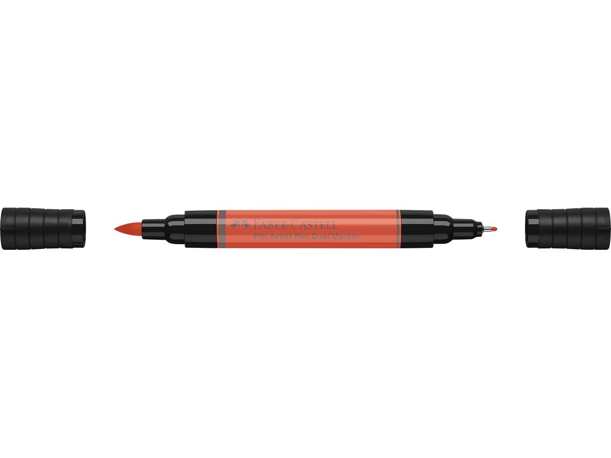 FABER-CASTELL PITT ARTIST PEN DUAL MARKER 118 SCHARLACH ROT 2