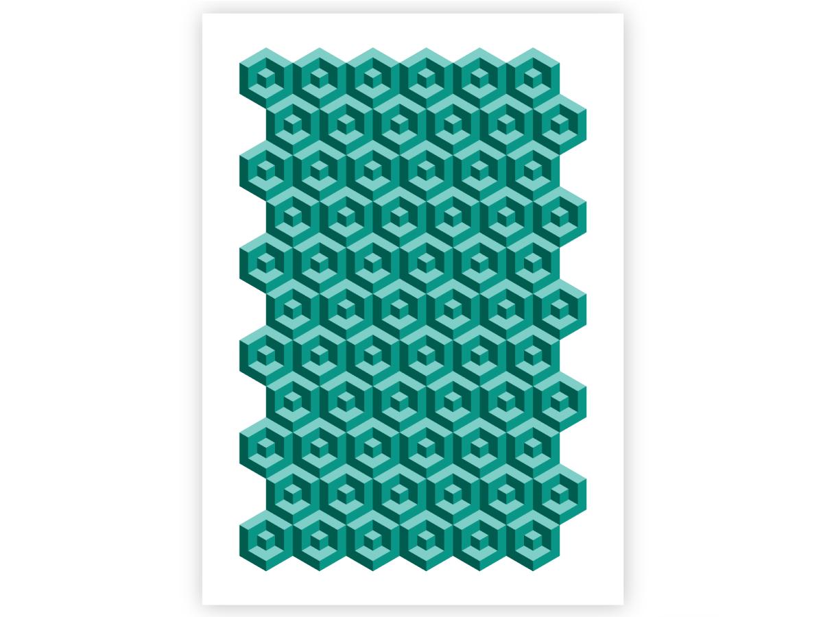 QBIX SCHABLONE 3D PATTERNS 2: BLOCK A3 2