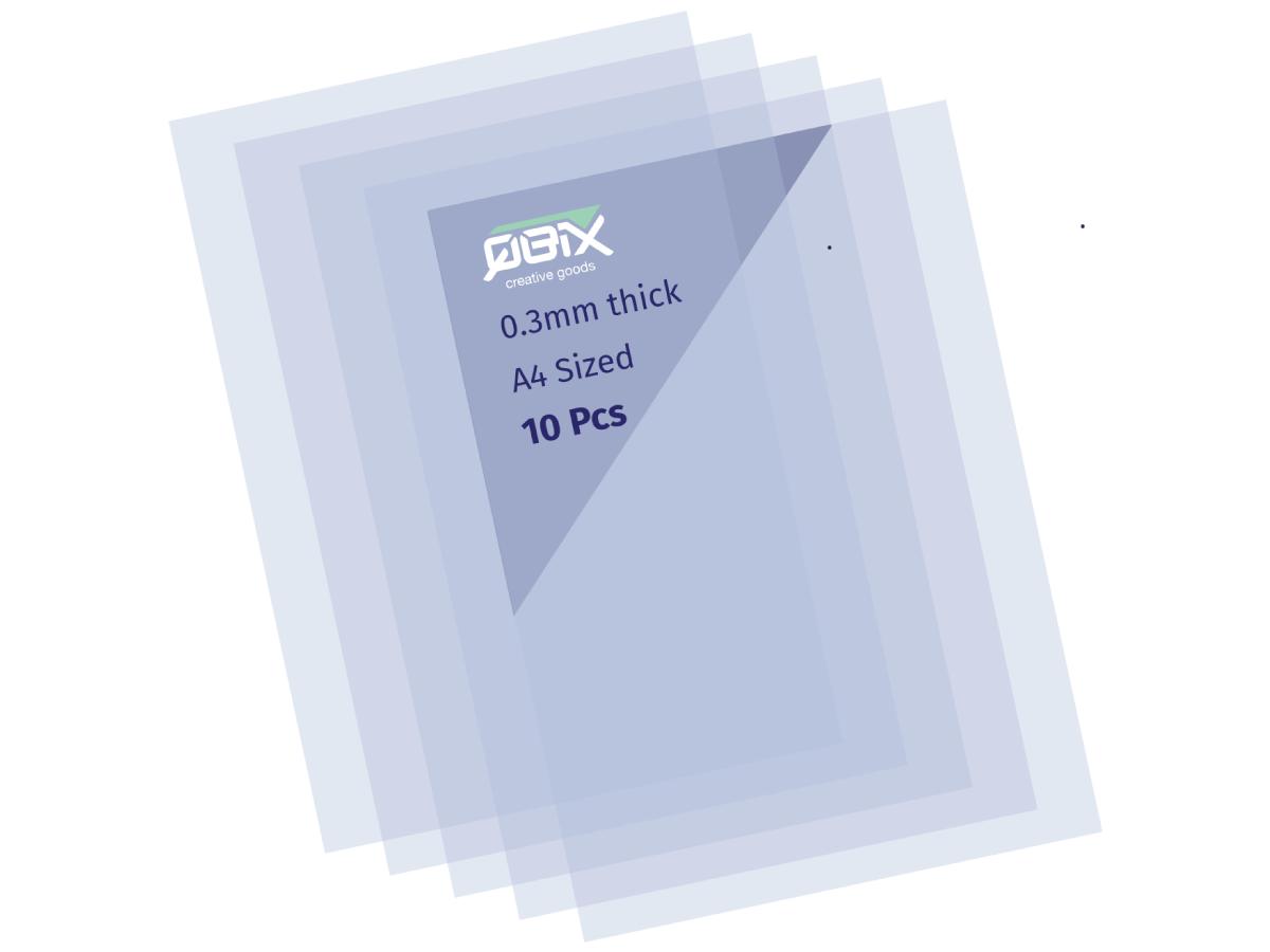 QBIX 200 MICRON SHEETS 10 STÜCK A4 2