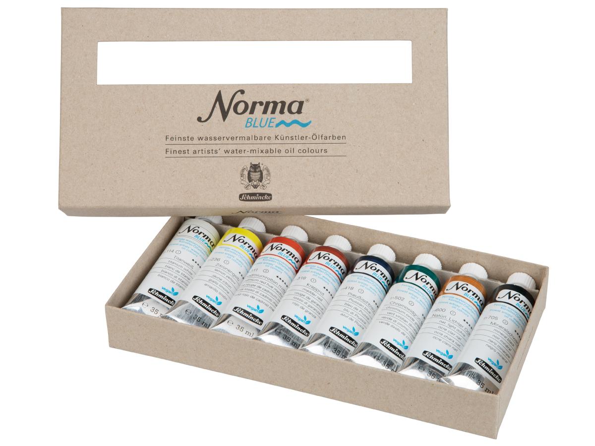SCHMINCKE NORMA BLUE SET 8X 35 ML 2
