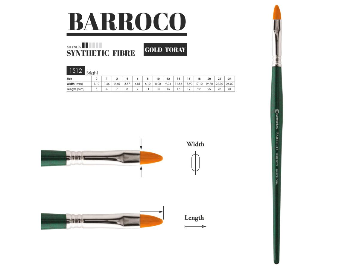 ESCODA BARROCO GOLD TORAY 1512 NR.12  FLACH 2