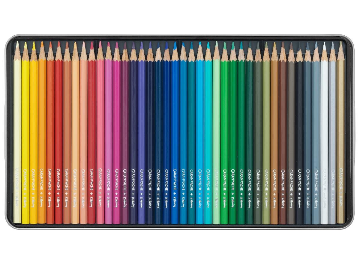 CARAN D'ACHE KEITH HARING MIXED MEDIA SET WASSERLÖSLICH 42 PASTELLS + 40 BUNTSTIFTE 3
