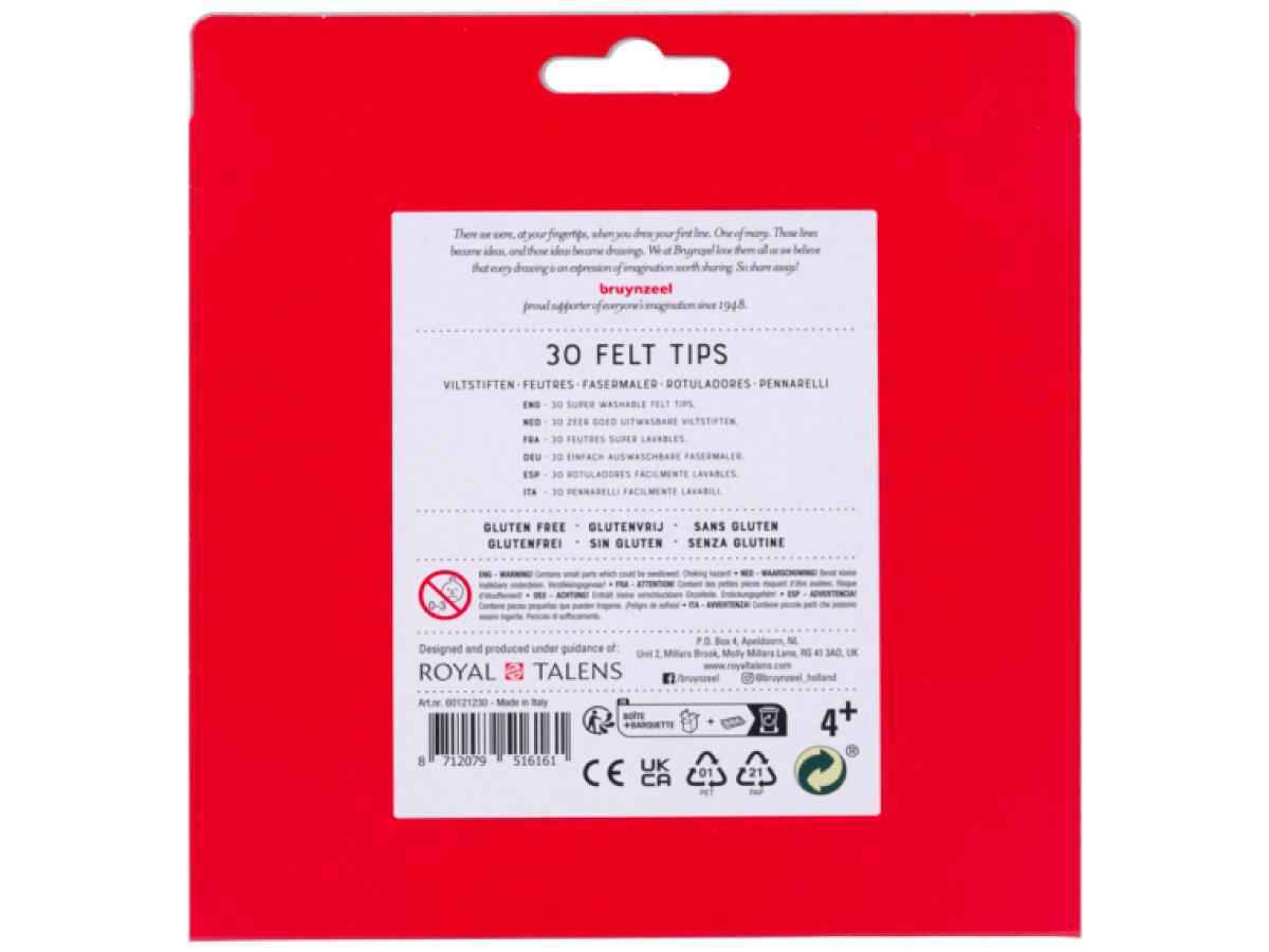 BRUYNZEEL KIDS VILTSTIFTEN ETUI 30 STUKS 3
