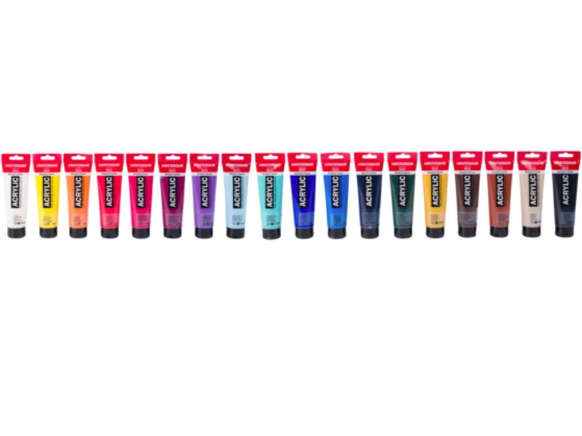 TALENS AMSTERDAM VOLUMEN ACRYLFARBESET 18 X 120ML 2