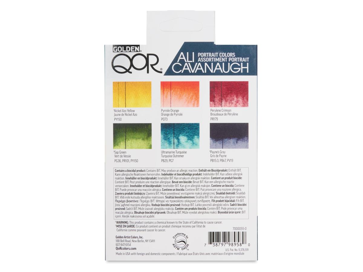 GOLDEN QOR WATERCOLOUR SET 6 X 5ML ALI CAVANAUGH PORTRÄT FARBEN 3