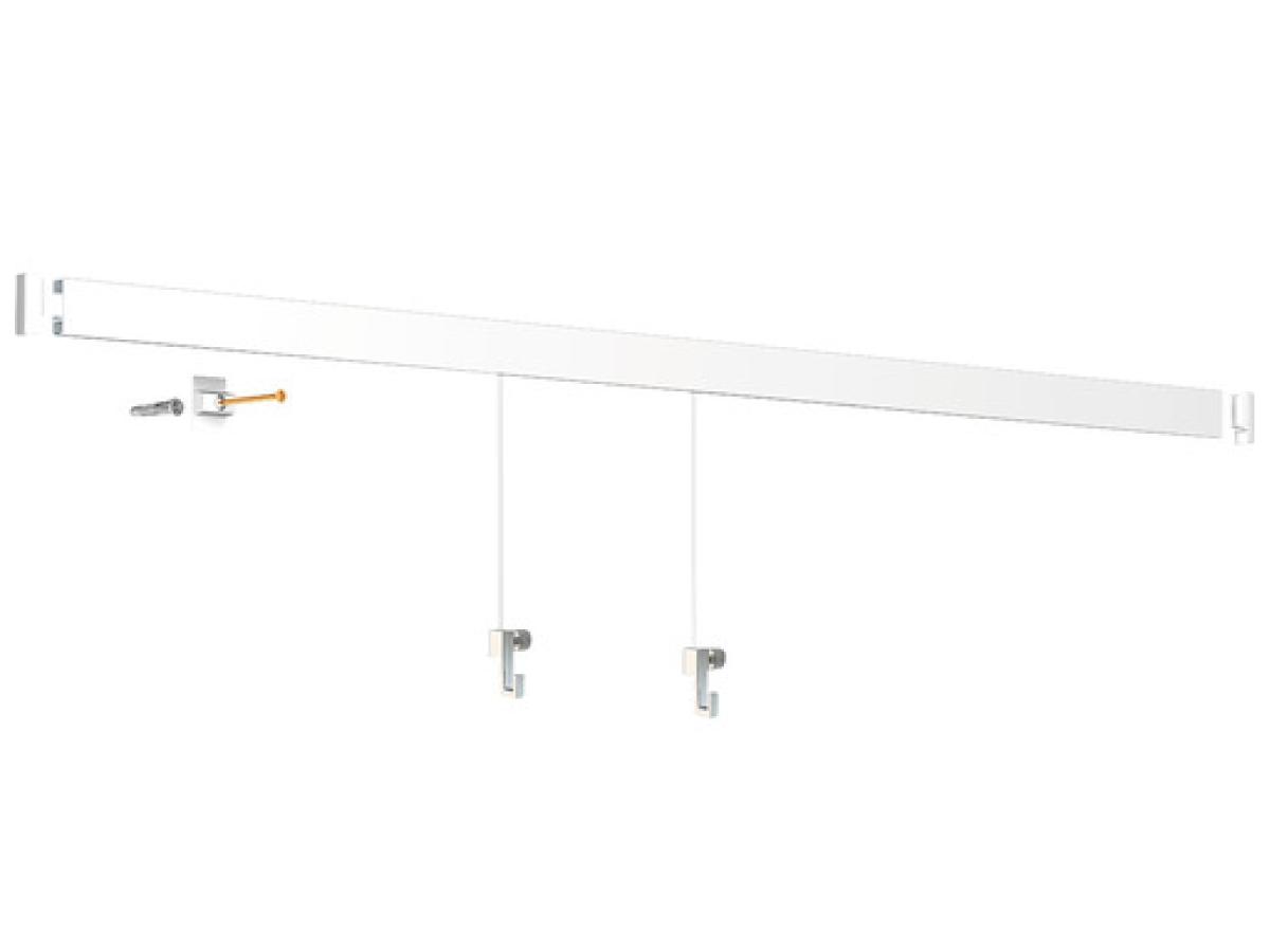 ARTI TEQ KOMPLETTPAKET 400CM KLICK SCHIENE RAL9010 WEISS 2