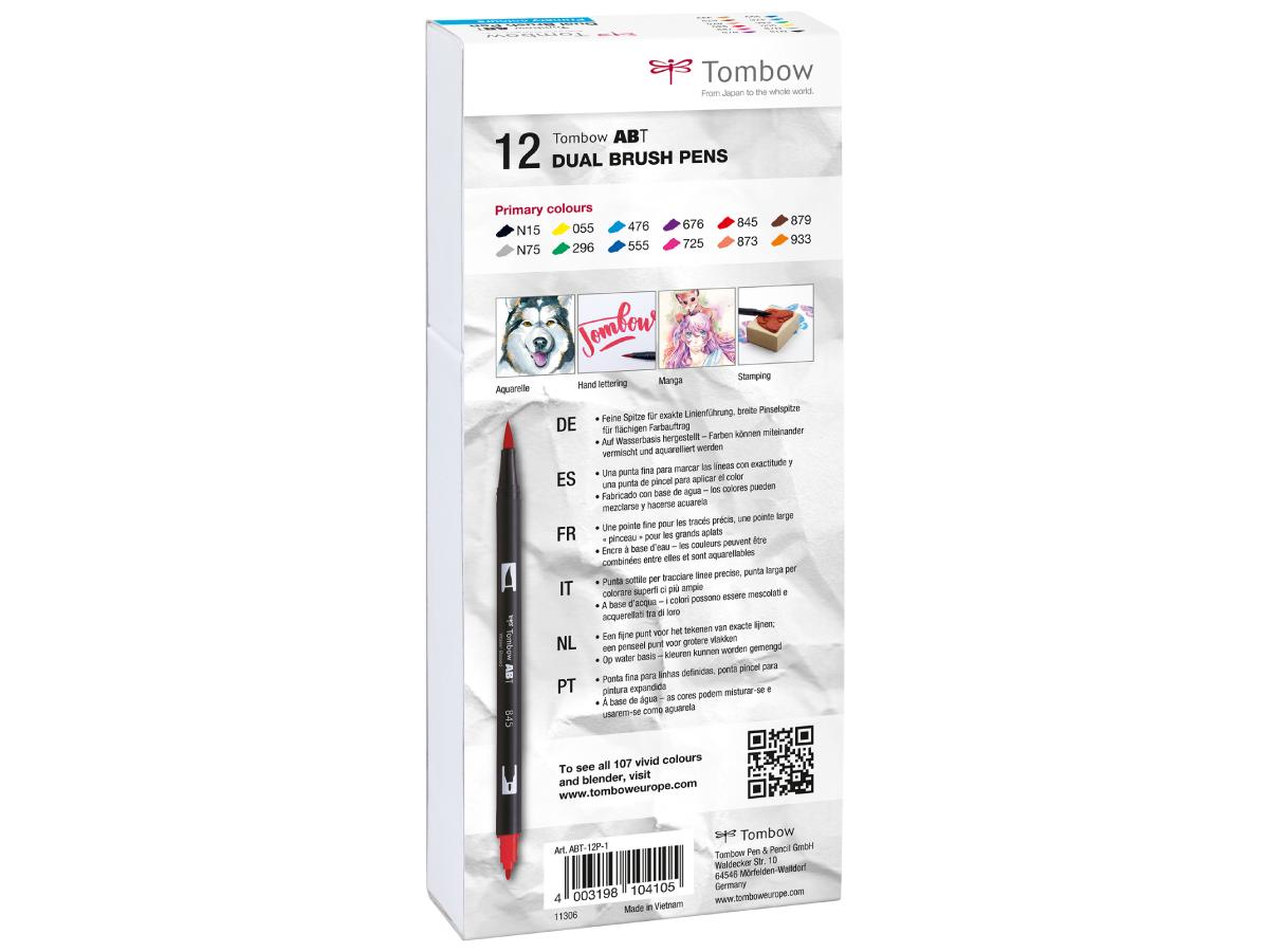 TOMBOW ABT DUAL BRUSH PEN BASIC 12ER SET 2