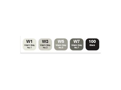 COPIC CIAO SET 5+1 MULTILINER WARM GRAY TONES 2