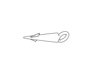 FOAMBOARDPRIKKER WIT OPHANGSYSTEEM VOOR LICHTE PLATEN (STRIP A 10 STUKS) 3