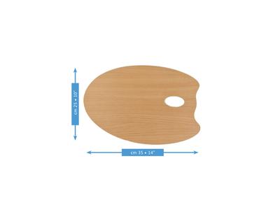MABEF MO2535 HOLZ PALETTE OVAL 25X35CM 2