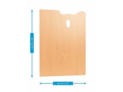 MABEF MR3545 HOLZ PALETTE VIERECKIG 35X45CM 2