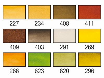 VAN GOGH AQUARELL SET SHADES OF NATURE AQUARELLKASTEN  12x1/2 NÄPFCHEN  + PINSEL 2