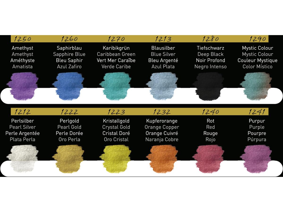 FINE-TEC PERLGLANZFARBEN SET RAINBOW 12X 2