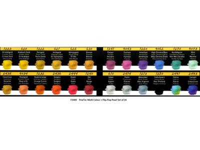 FINE-TEC PERLGLANZFARBEN SET RAINBOWMETALL 24X 2