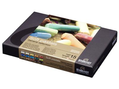 REMBRANDT SOFTPASTEL SET GENERAL SELECTION HALBE KREIDEN 15X 2