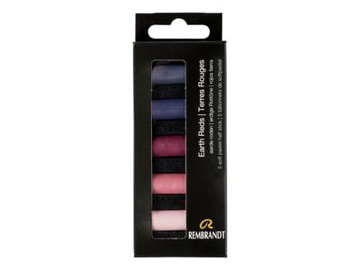 REMBRANDT SOFTPASTEL SET EARTH REDS HALBE KREIDEN 5X 5