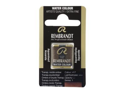 REMBRANDT AQUARELLFARBE 1/2 NÄPFCHEN S1 417 TRANSPARENTOXIDUMBRA 2