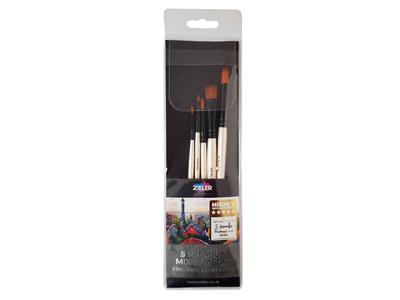 ZIELER PINSELSET MIXED MEDIA 5X 2