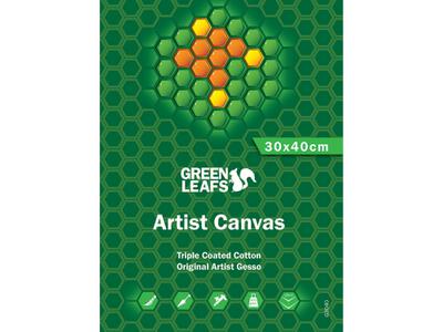 GREEN LEAFS COTTON CANVAS 70X70CM 2