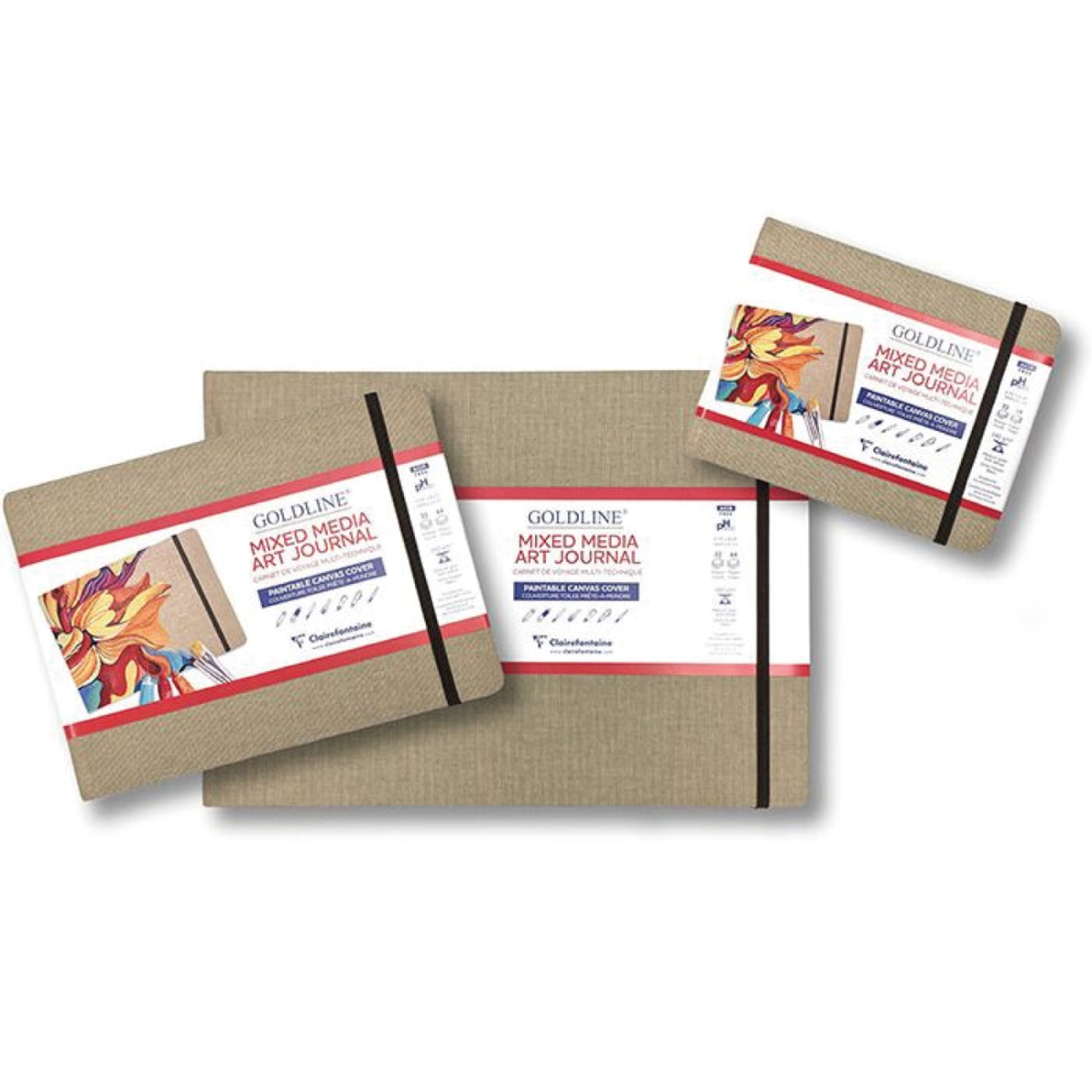 CLAIREFONTAINE MIXED MEDIA SKETCHBOOK GOLDLINE 180 GRAM A4 32 VEL 5