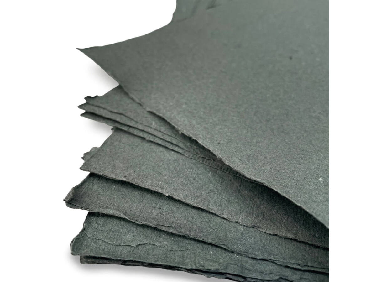 KHADI INDIA HADERNPAPIER A5 150G/M² MEDIUM 20 BLATT HELL GRAU 2
