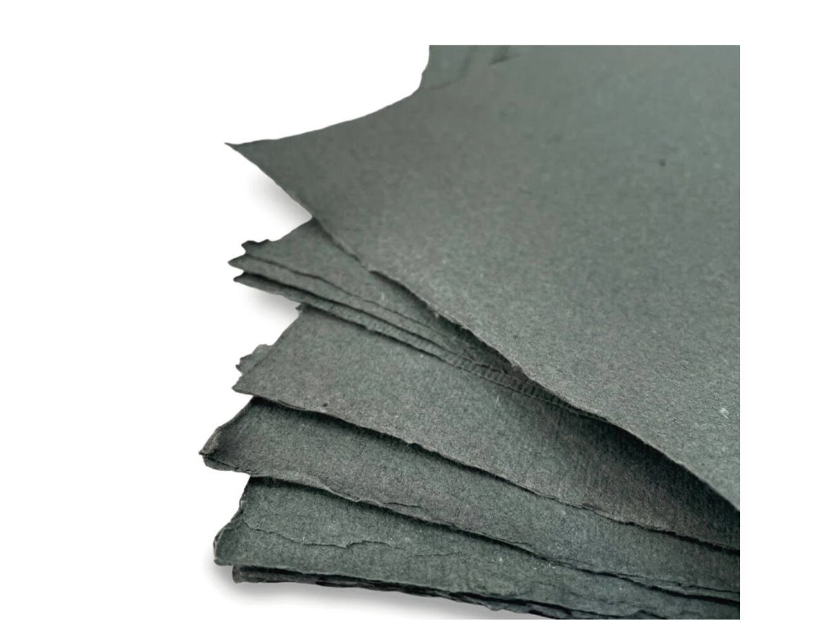 GREY RAG PAPER HANDGESCHÖPFT A6 150G MEDIUM 20 BLATT DARK GREY 2