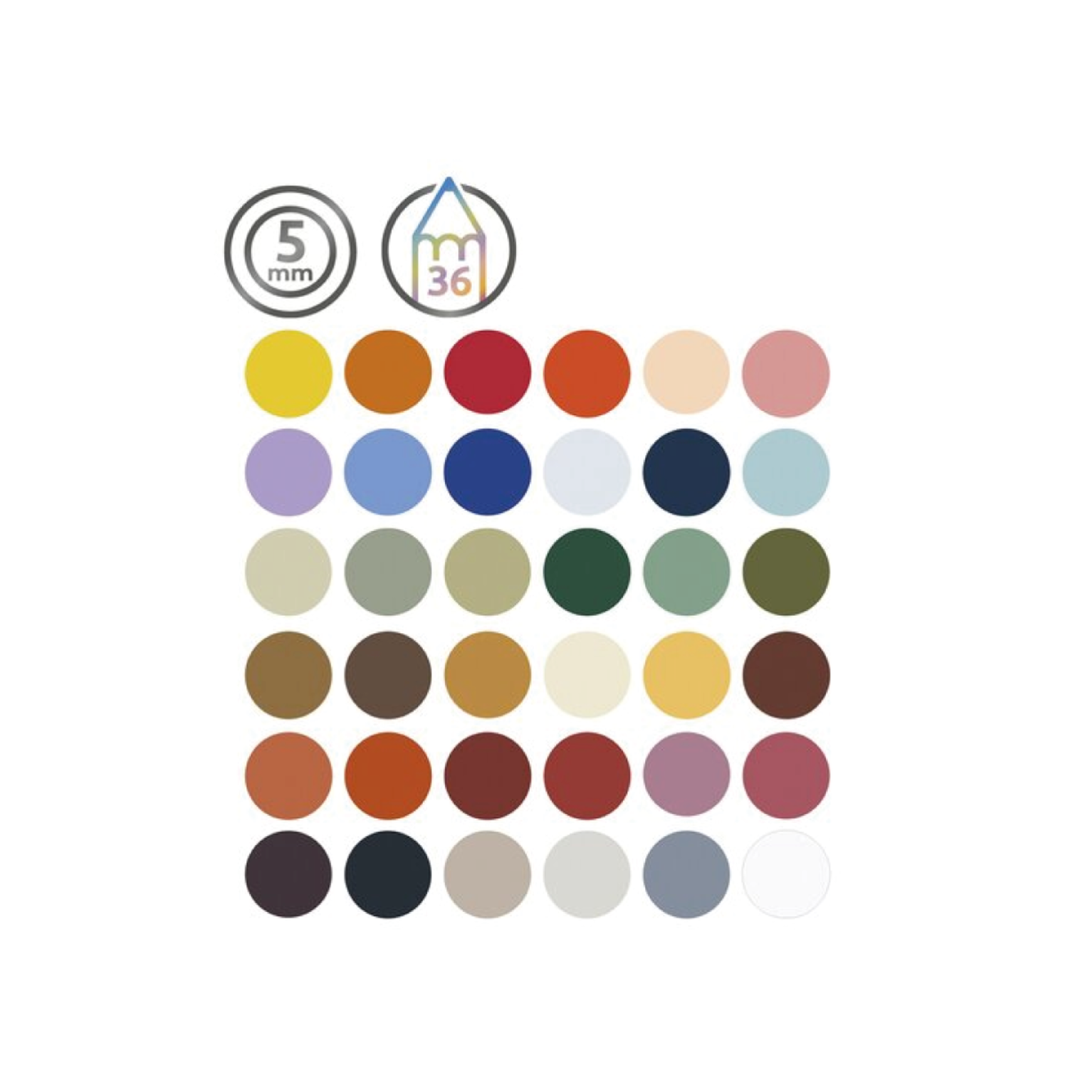 DERWENT DRAWING POTLODEN SET 36X 2