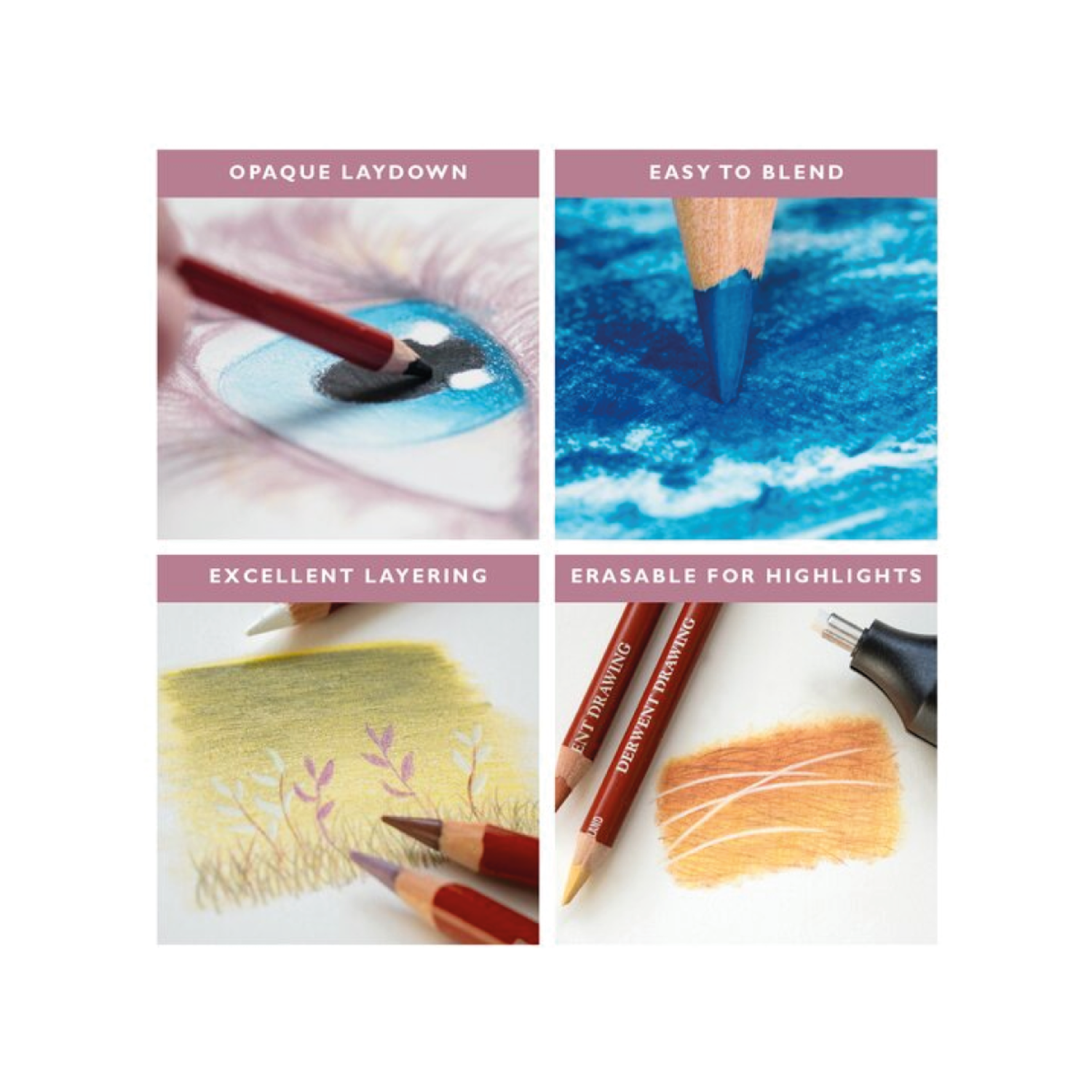 DERWENT DRAWING POTLODEN SET 36X 5