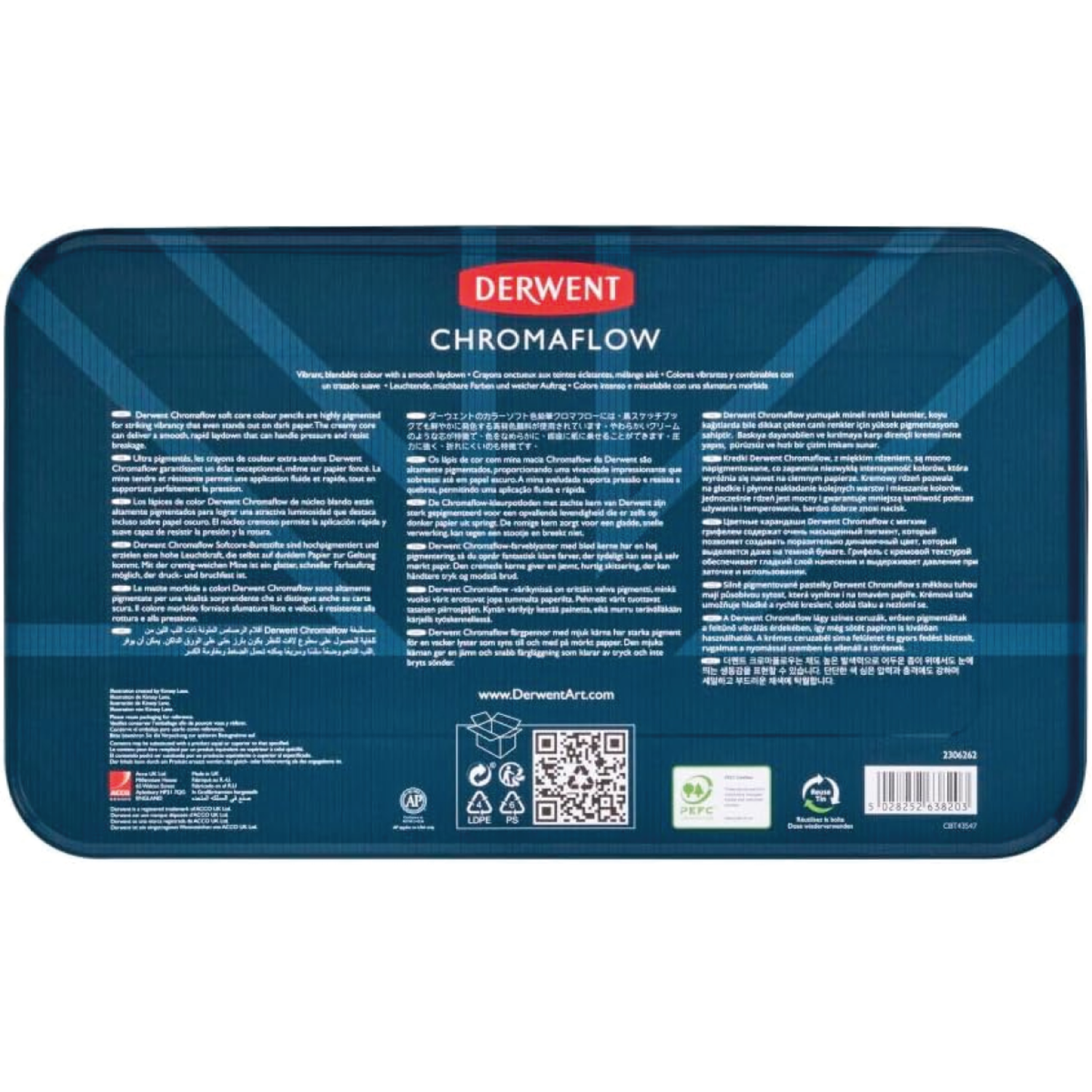 DERWENT CHROMAFLOW FARBSTIFTE SET 150X 3