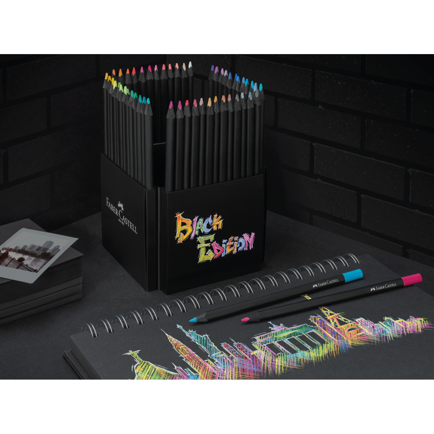 FABER-CASTELL BLACK EDITION KLEURPOTLODENSET 50X 5