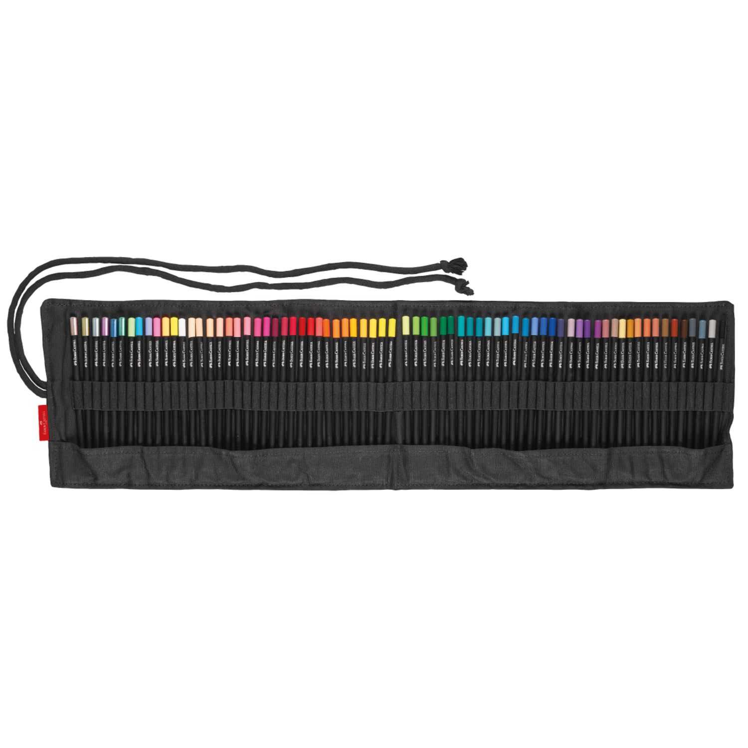 FABER-CASTELL BLACK EDITION BUNTSTIFTE SET ROLLETUI 72X 2