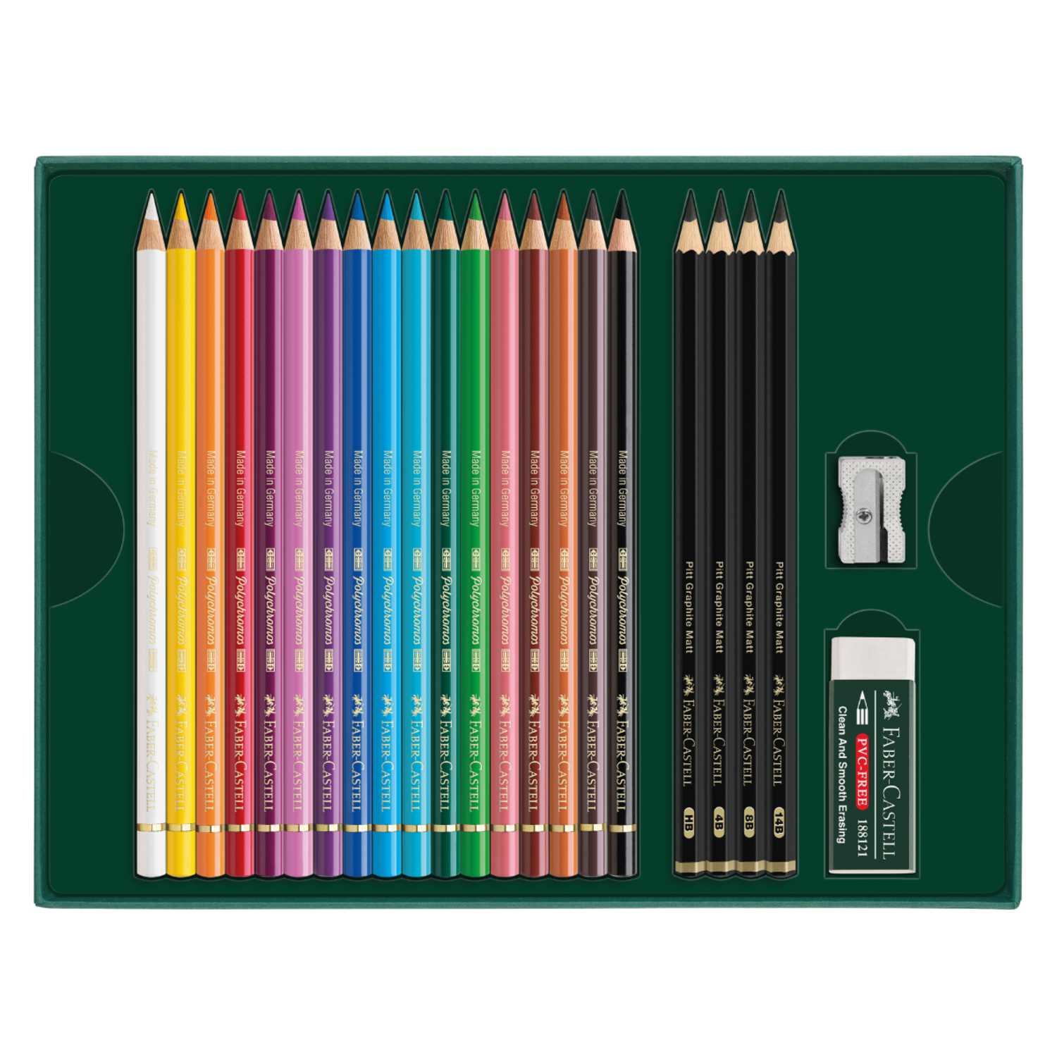 FABER-CASTELL POLYCHROMOS KÜNSTLER-FARBSTIFTE 24 FC-110024 2