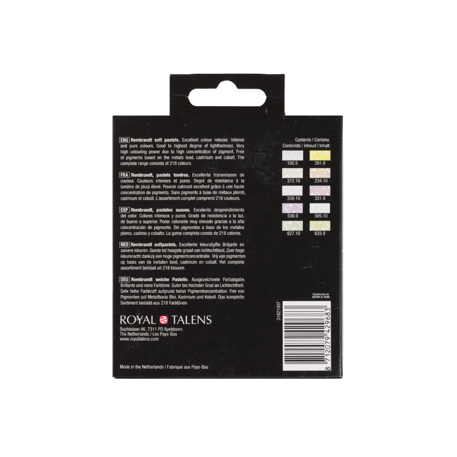 REMBRANDT SOFTPASTEL SET HIGHLIGHTS HALBE KREIDEN 10X 3