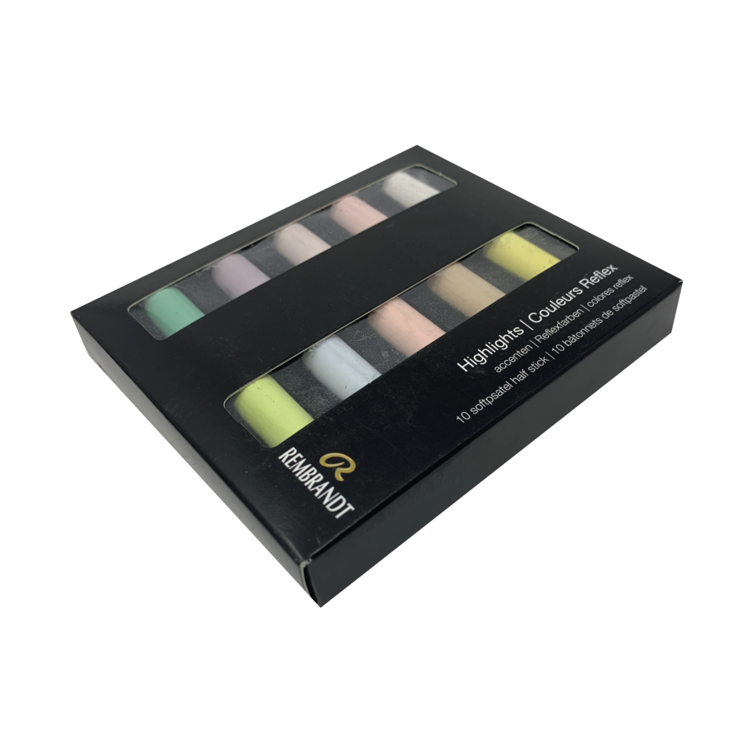 REMBRANDT SOFTPASTEL SET HIGHLIGHTS HALBE KREIDEN 10X 4