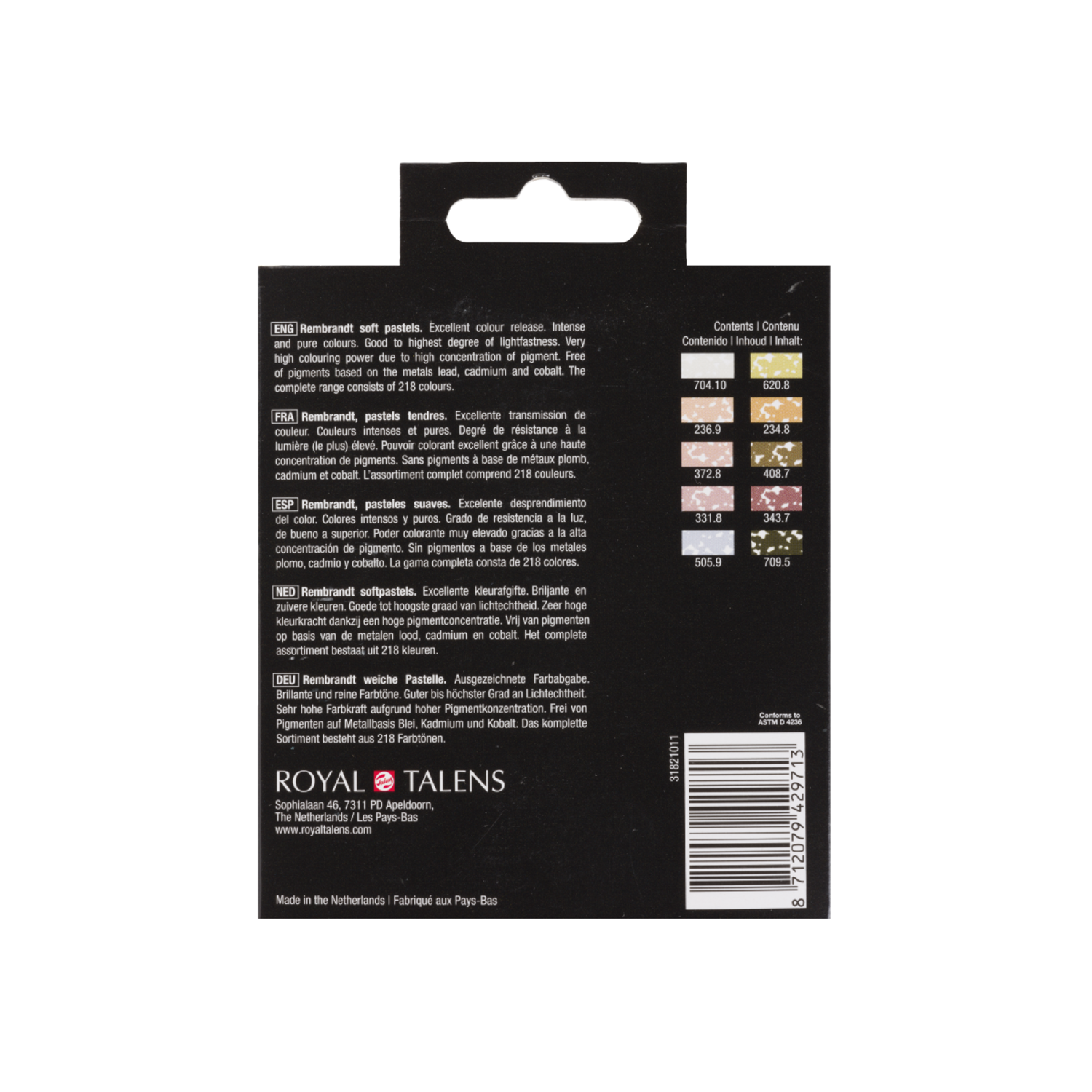REMBRANDT SOFTPASTEL SET MUTED COLOURS HALBE KREIDEN 10X 3