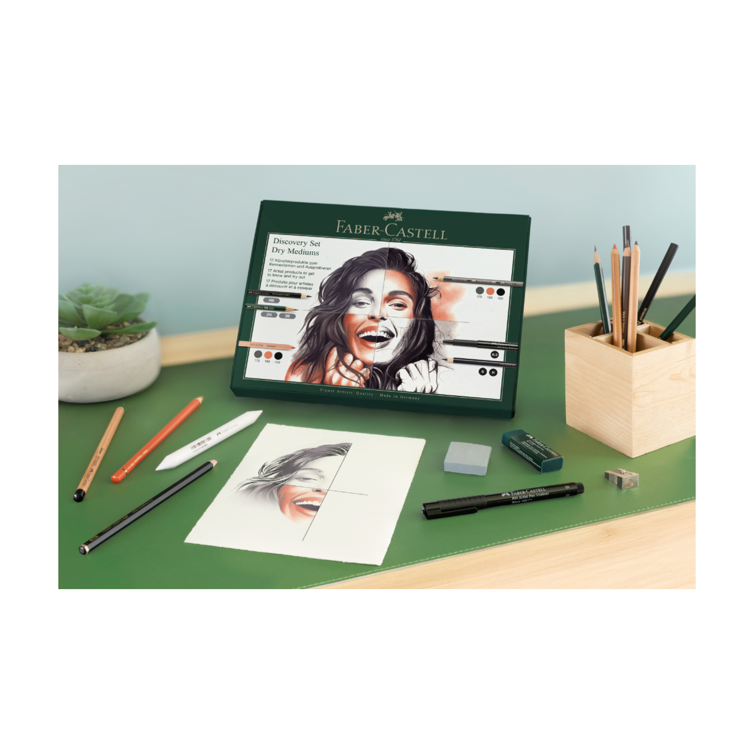 FABER-CASTELL PITT MONOCHROM DISCOVERY SET DRY ART FC-112925 7
