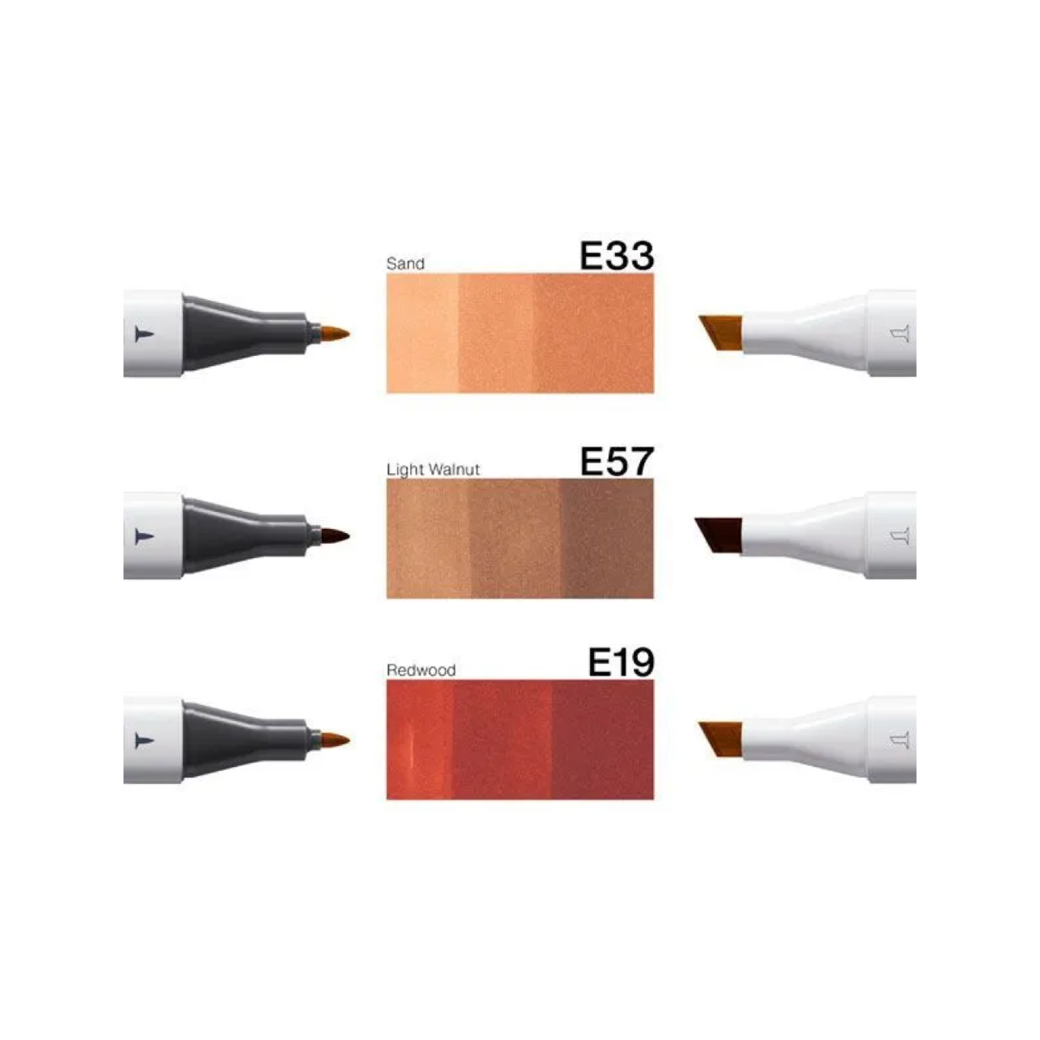 COPIC CLASSIC MARKER SET DESIGNER COLLECTION BRICK & TERRA TINTS 3X 2