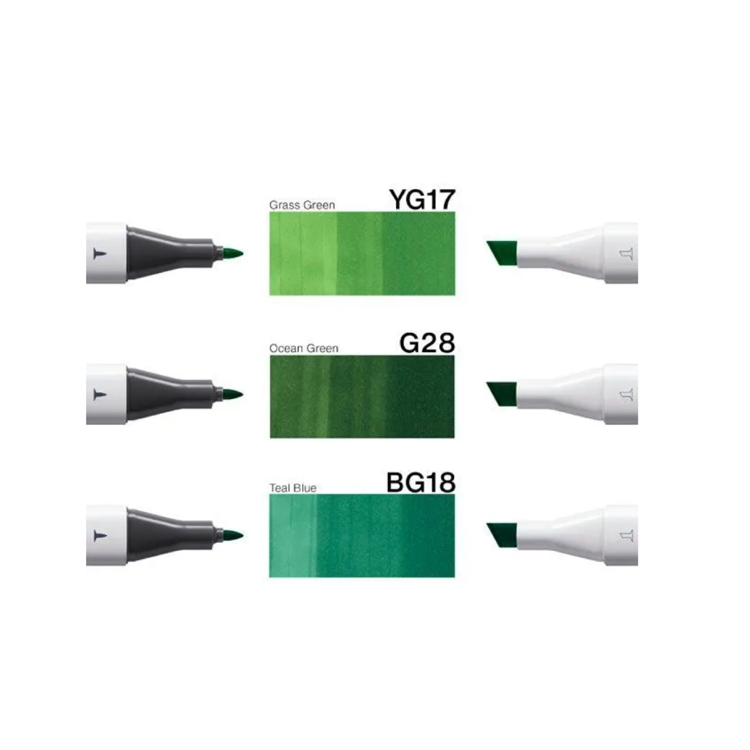 COPIC CLASSIC MARKER SET DESIGNER COLLECTION EVERGREEN TINTS 3X 2